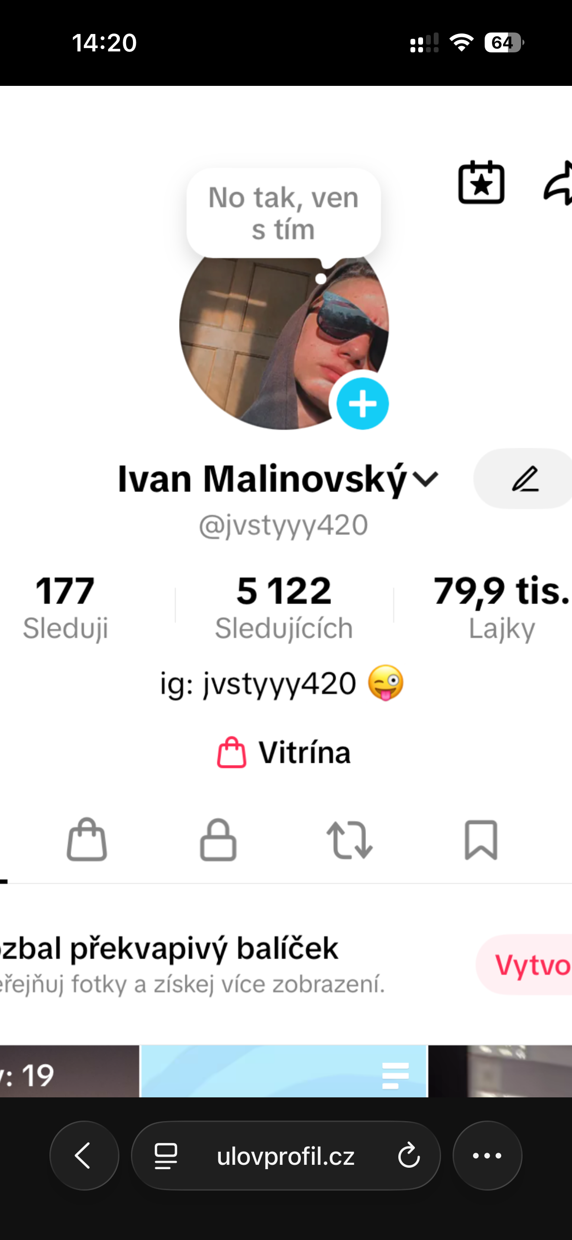 TikTok účet — fotka 3