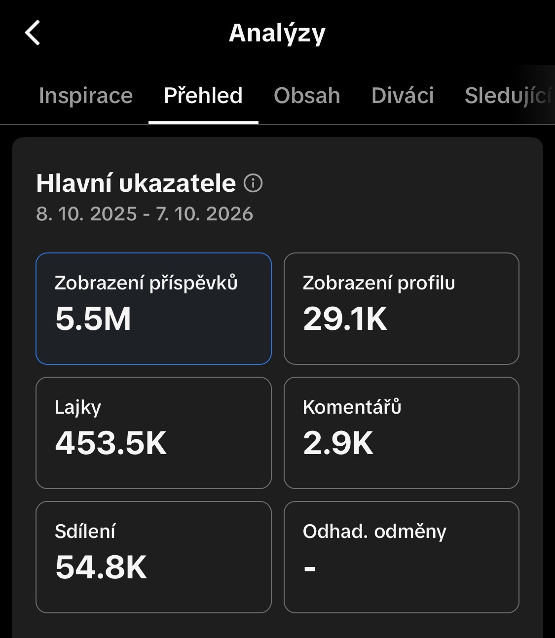 TikTok účet — fotka 2